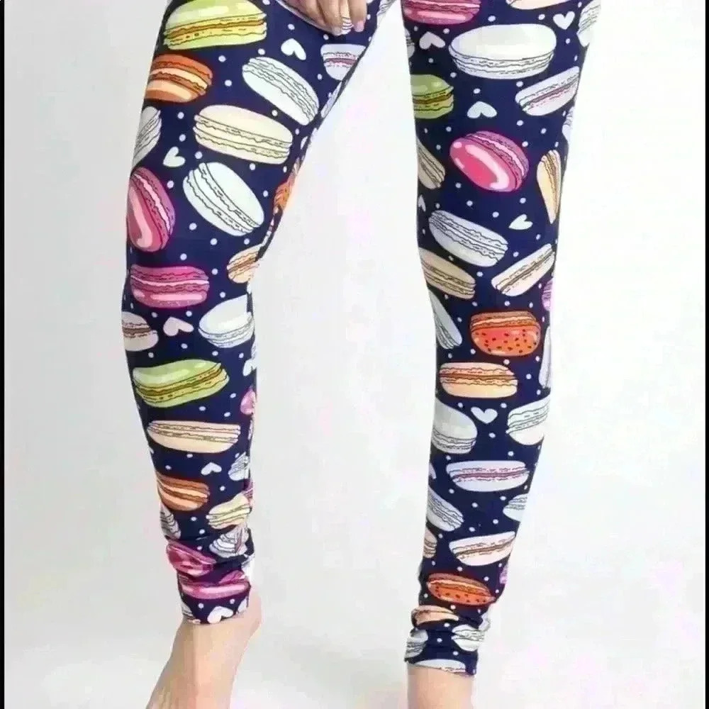 BNWT Just  Cozy Leggings Macaroon XS-S